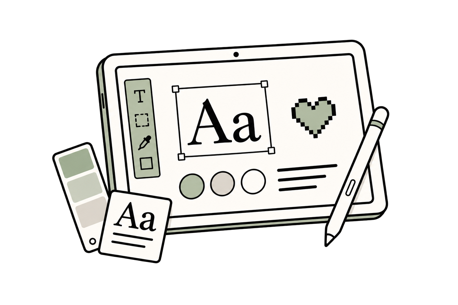 Brand identity illustration
